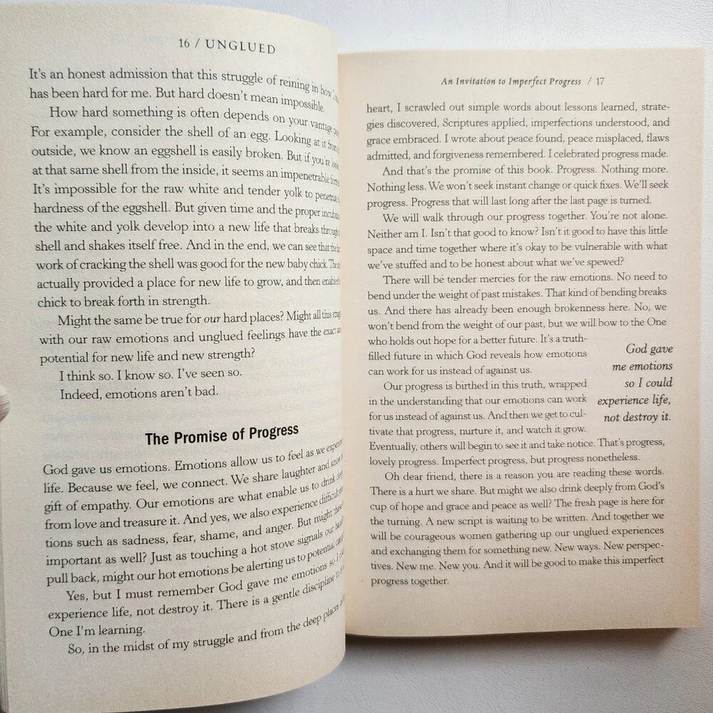 Unglued: Making Wise Choices in the Midst of Raw Emotions by Lysa TerKeurst NEW